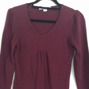 Lilac Bloom Sweater - Burgundy - XS